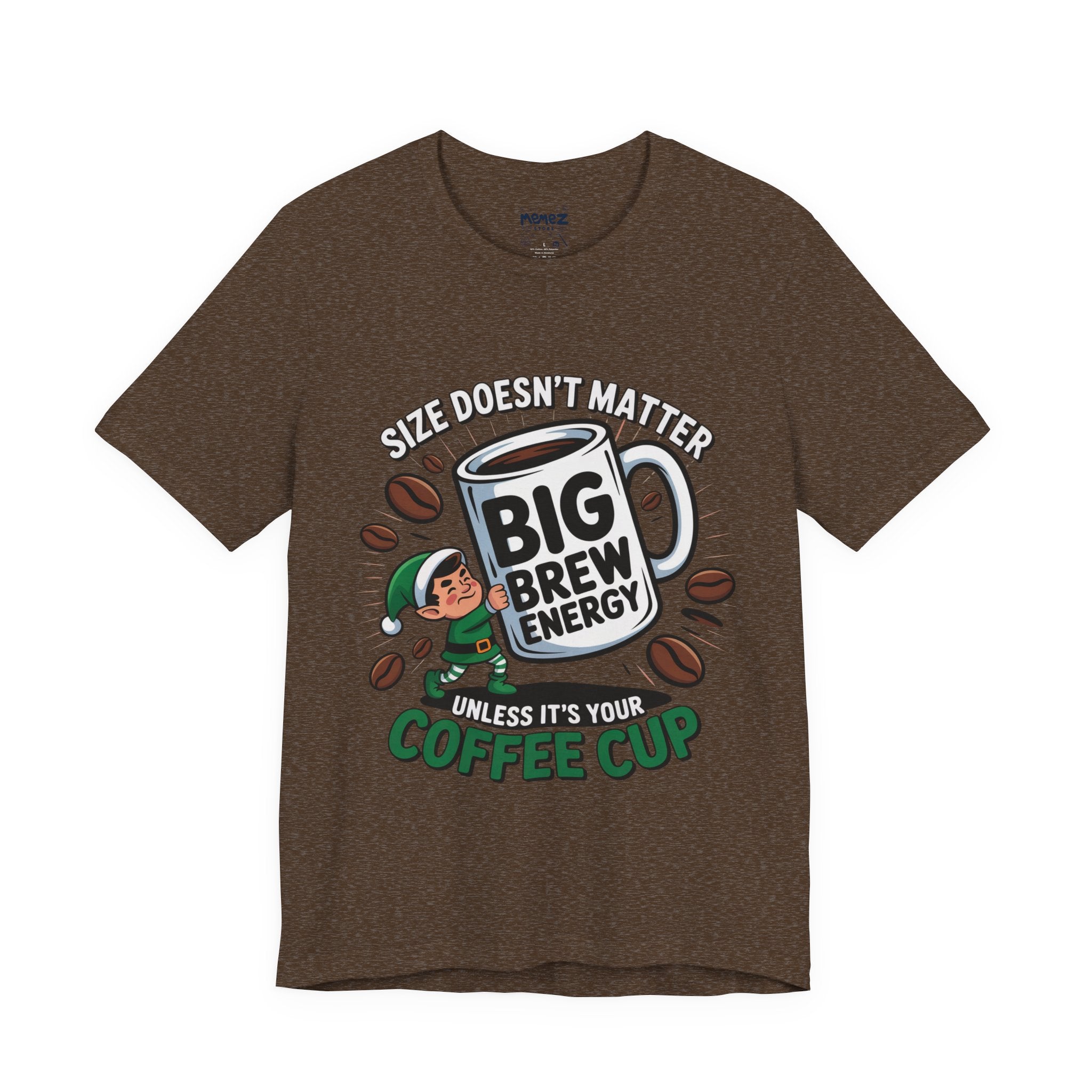 Big Brew Energy Chirstmas  Meme Funny Tee