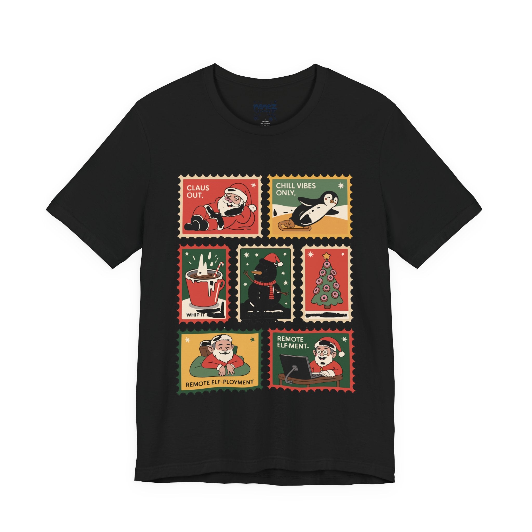 Xmas Stamp Collection Meme Funny Tee