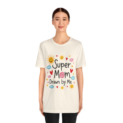 Hand Drawing SUper Mom Tee By Memez store