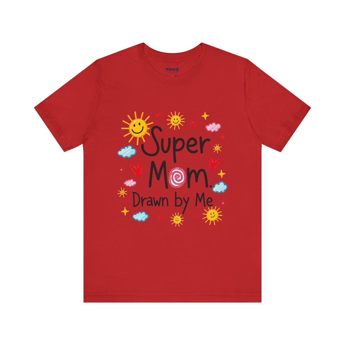 Hand Drawing SUper Mom Tee By Memez store