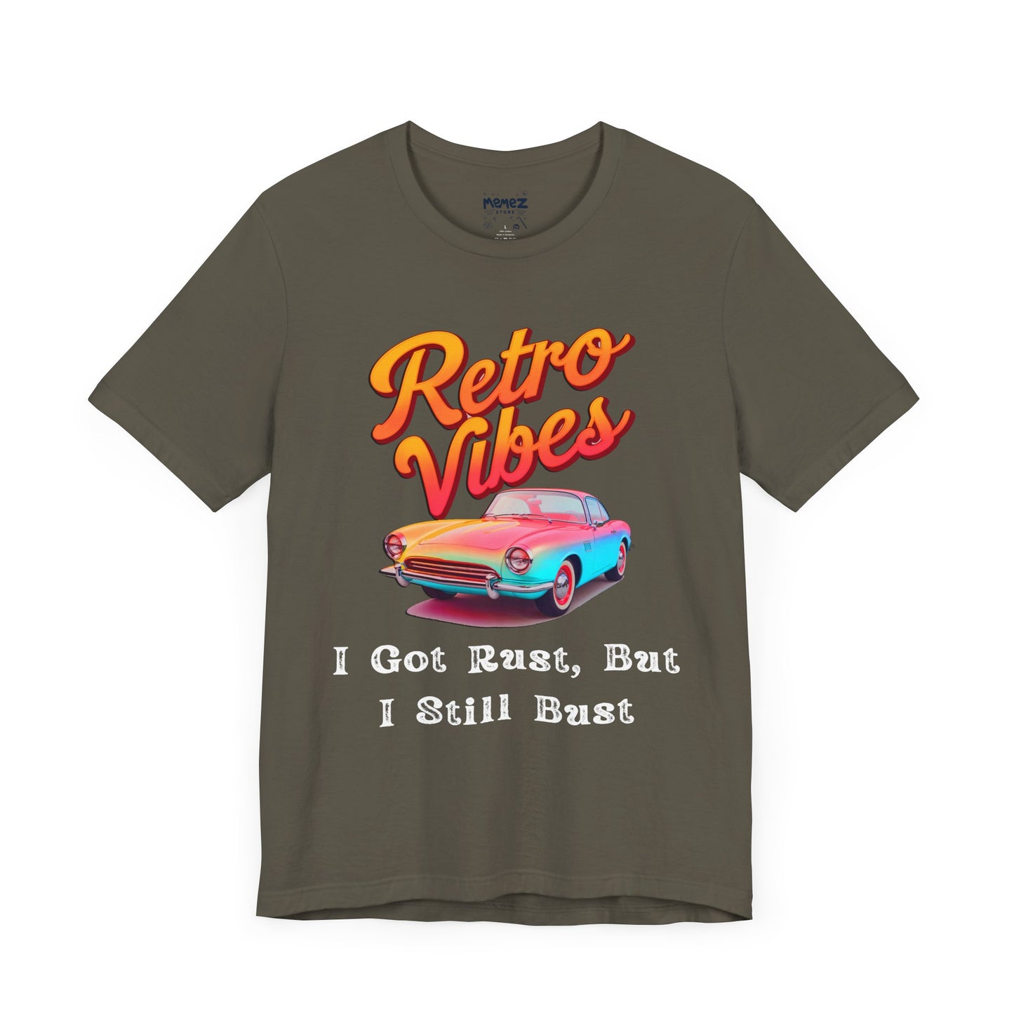 Funny Retro Vibes VIntage Car Lover's tee By memez Store