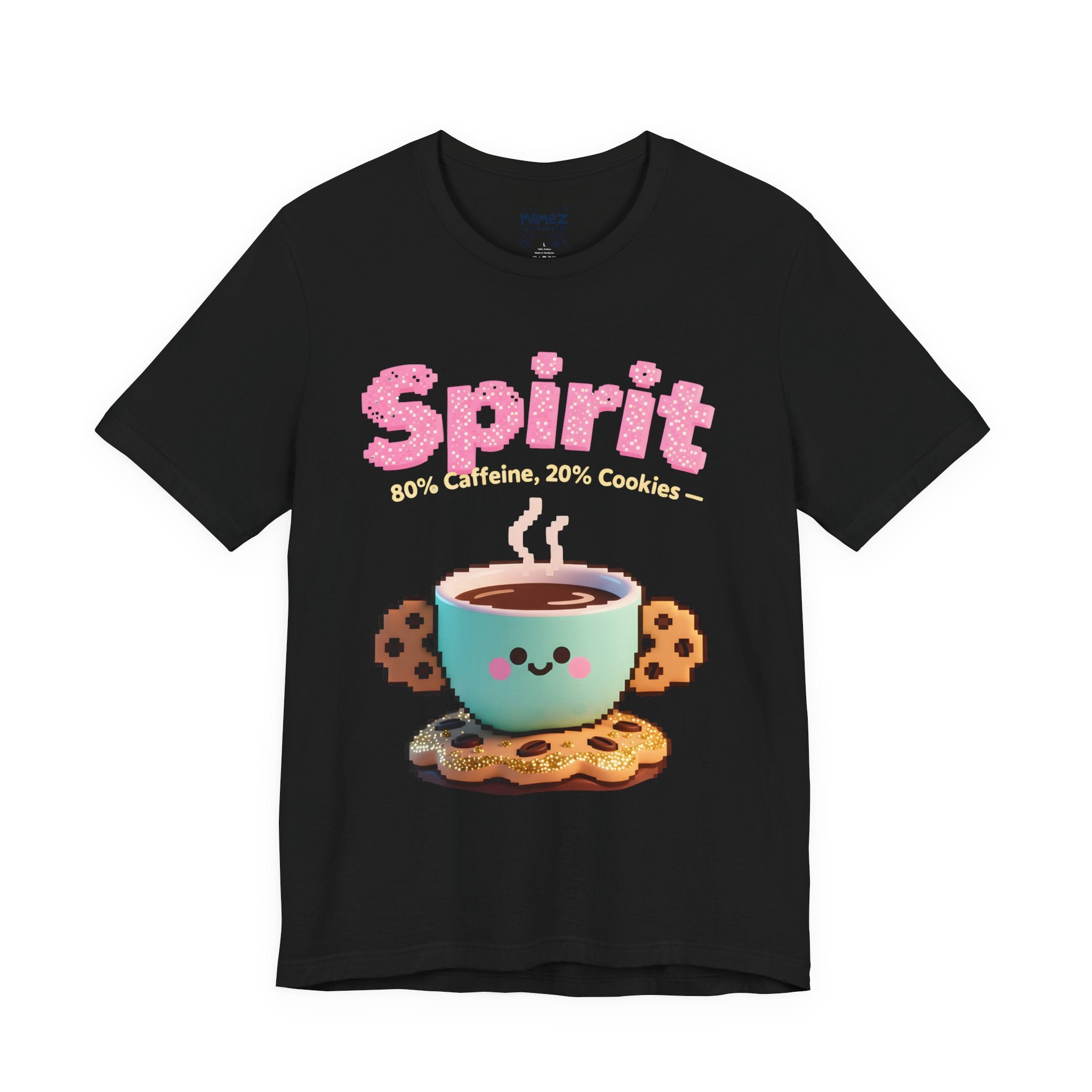Spirit 80 % Cafffien 20% Cookie Chirstmas  Meme Funny Tee