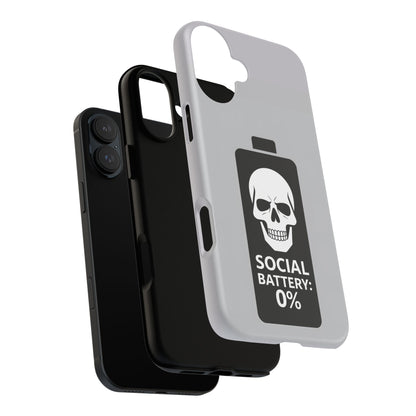 Social Battery Zeero I Phone case by Memez Store