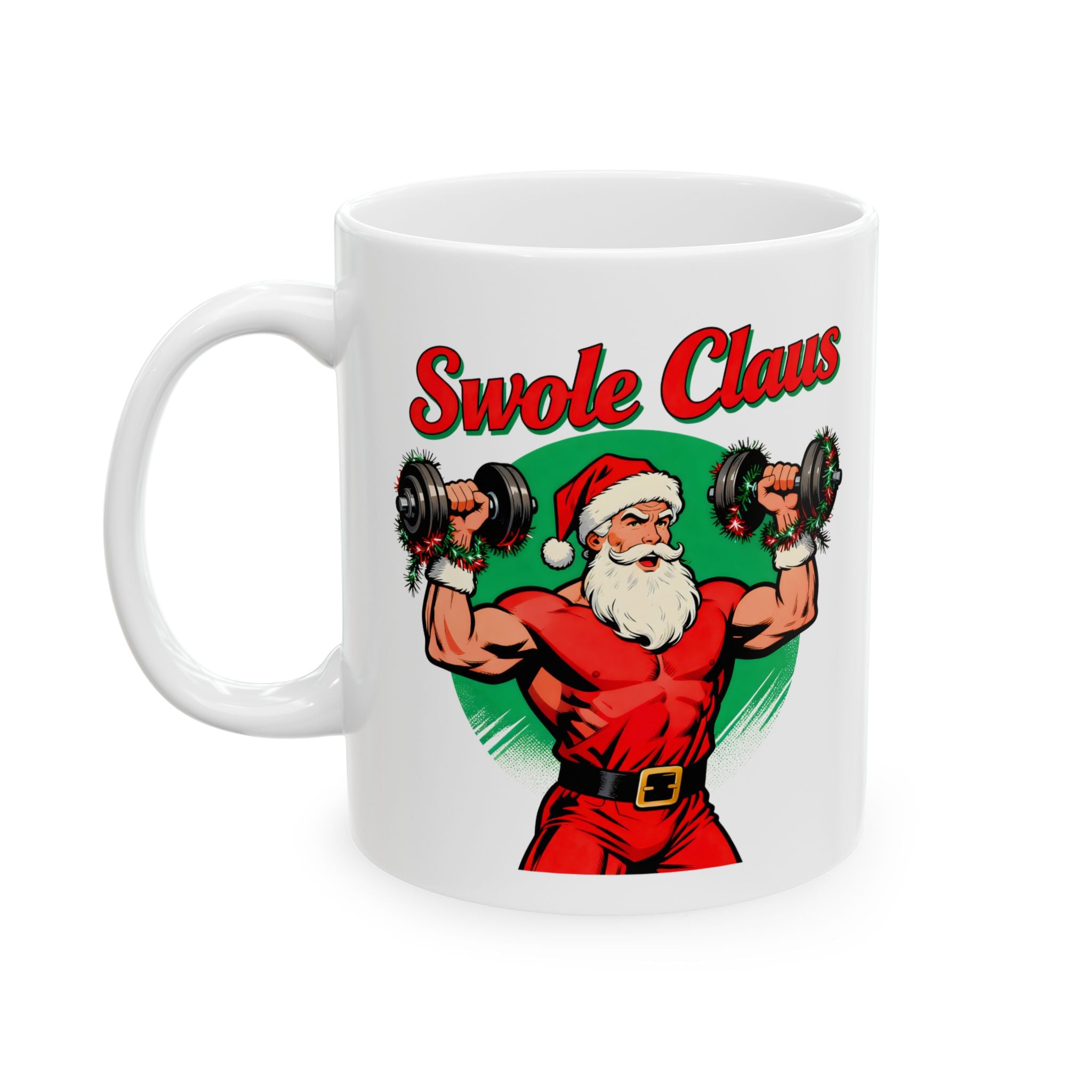 Mug - Swole Clause Christmas Ceramic Mug (11oz, 15oz)