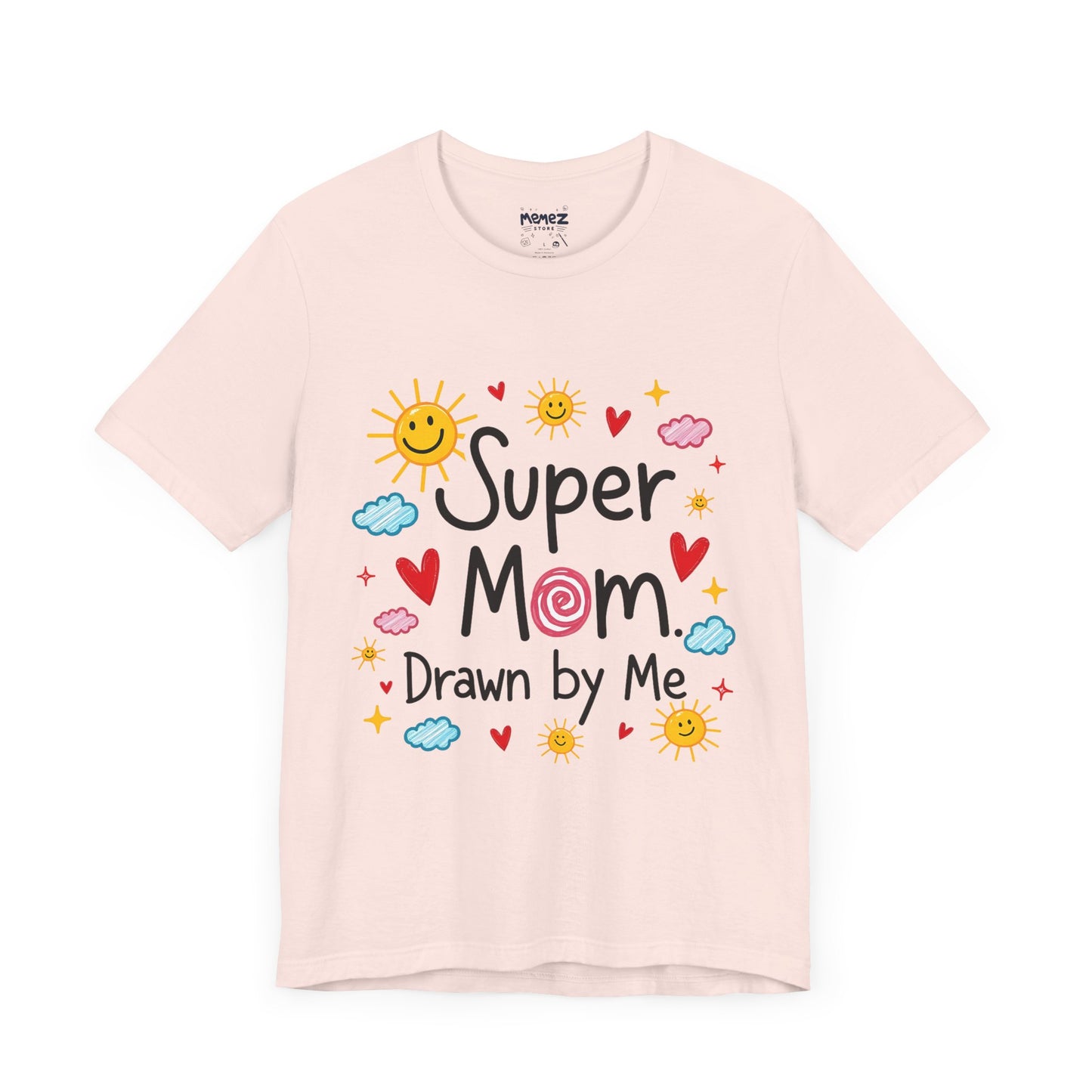Hand Drawing SUper Mom Tee By Memez store
