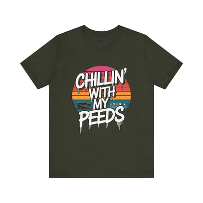 CHillin With Peeds A Funny Easter Tee By Memez Store