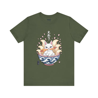 Japenese Noodles with Cat Funny Tee By memez store