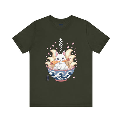 Japenese Noodles with Cat Funny Tee By memez store