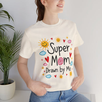 Hand Drawing SUper Mom Tee By Memez store