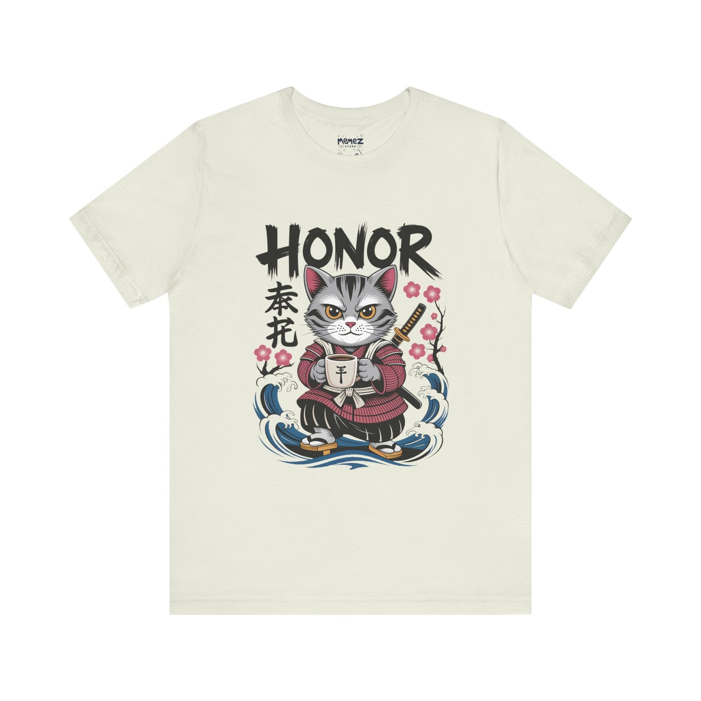 Japanese Noodle Funny Cat Tee