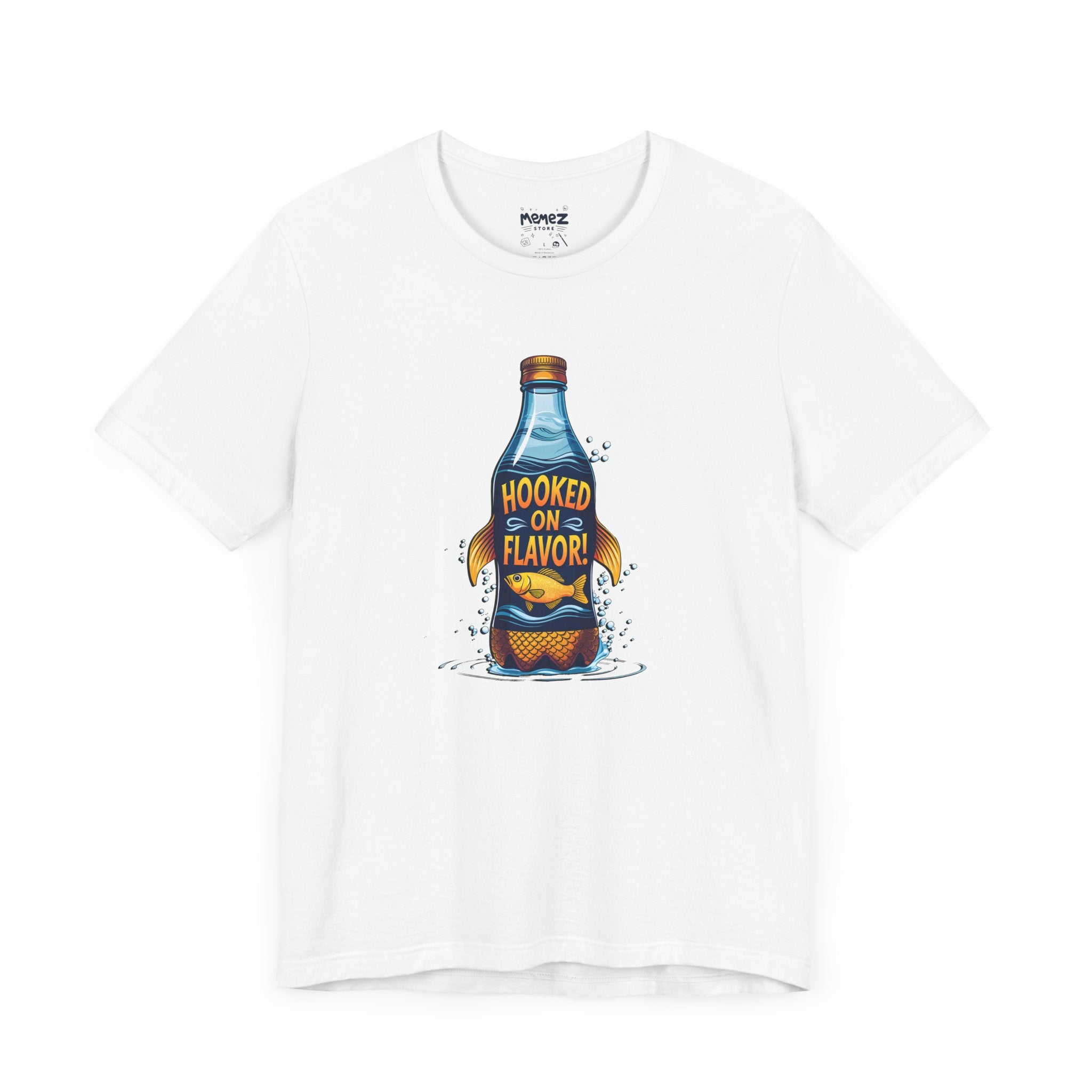 Funny Unisex Tee - Hooked On Flavor by Memez Store