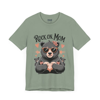 Rock On Mom FUnny Mama Bear Meme Tee By Memez Store
