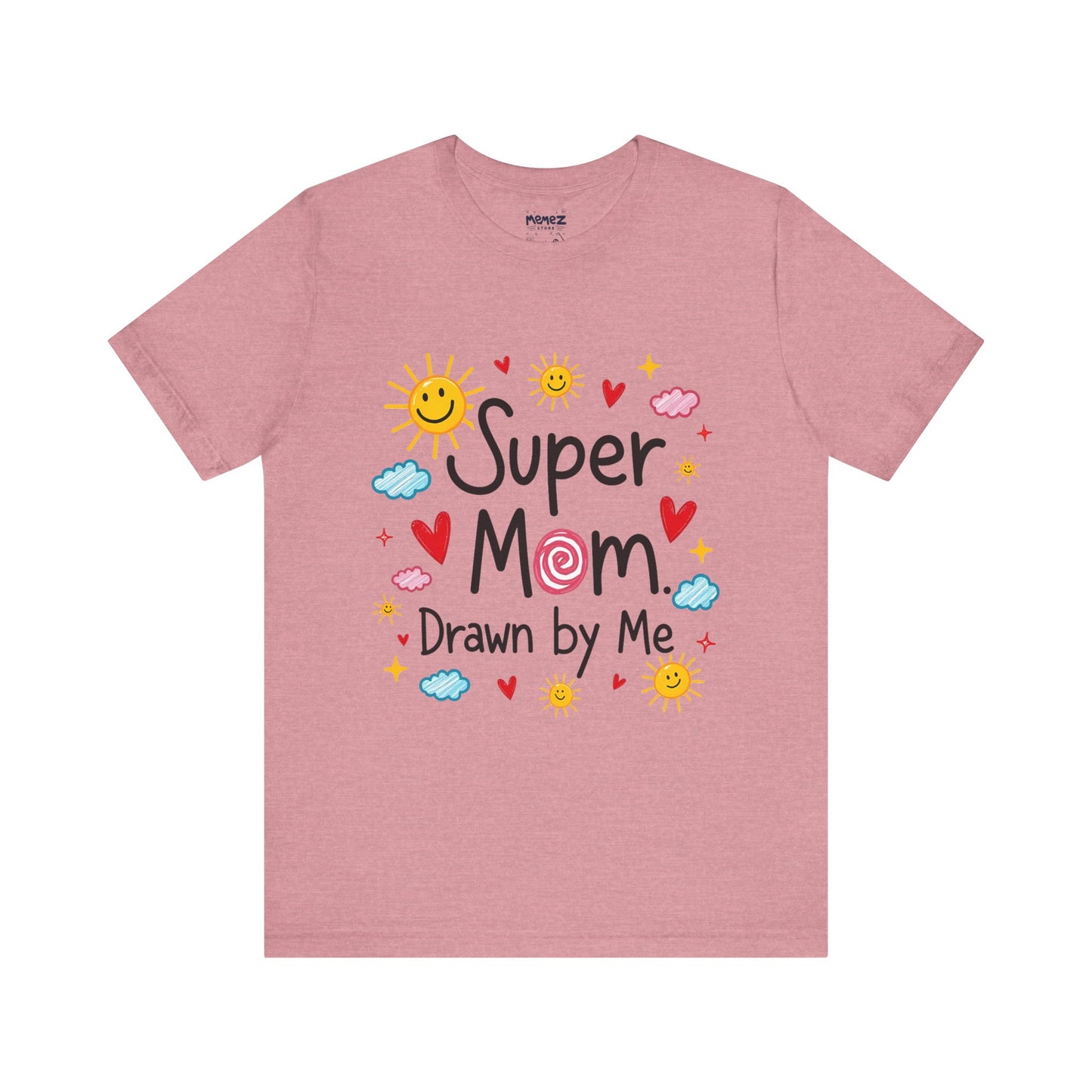Hand Drawing SUper Mom Tee By Memez store