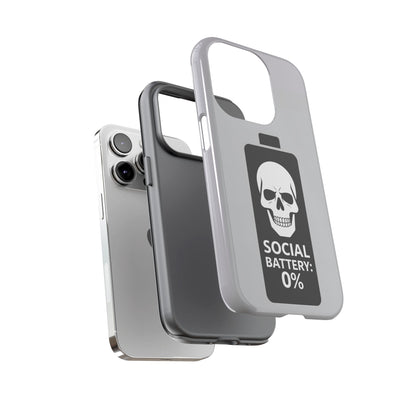 Social Battery Zeero I Phone case by Memez Store