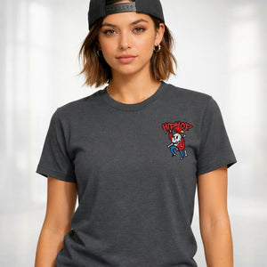 Hip Hop Skull Streetwear Tee with Crown &amp; Chains Graphic