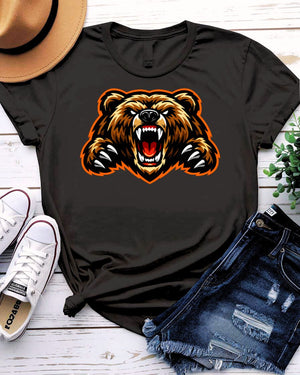 Angry Bear Graphic T-Shirt