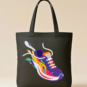 Color Joggers Bacon Me Crazy Tote Bag - Vibrant Stripe Graphic Tote
