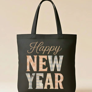 Happy New Year 2025 Festive Celebration Tote Bag
