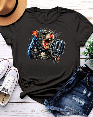 Beautiful Rat Singer Graphic T-Shirt