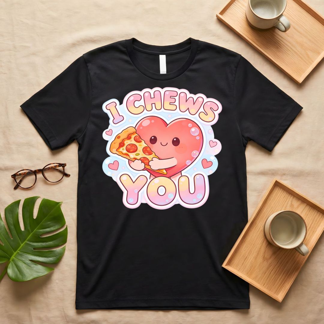 I Chews You Candy Heart Valentine's Graphic T-Shirt