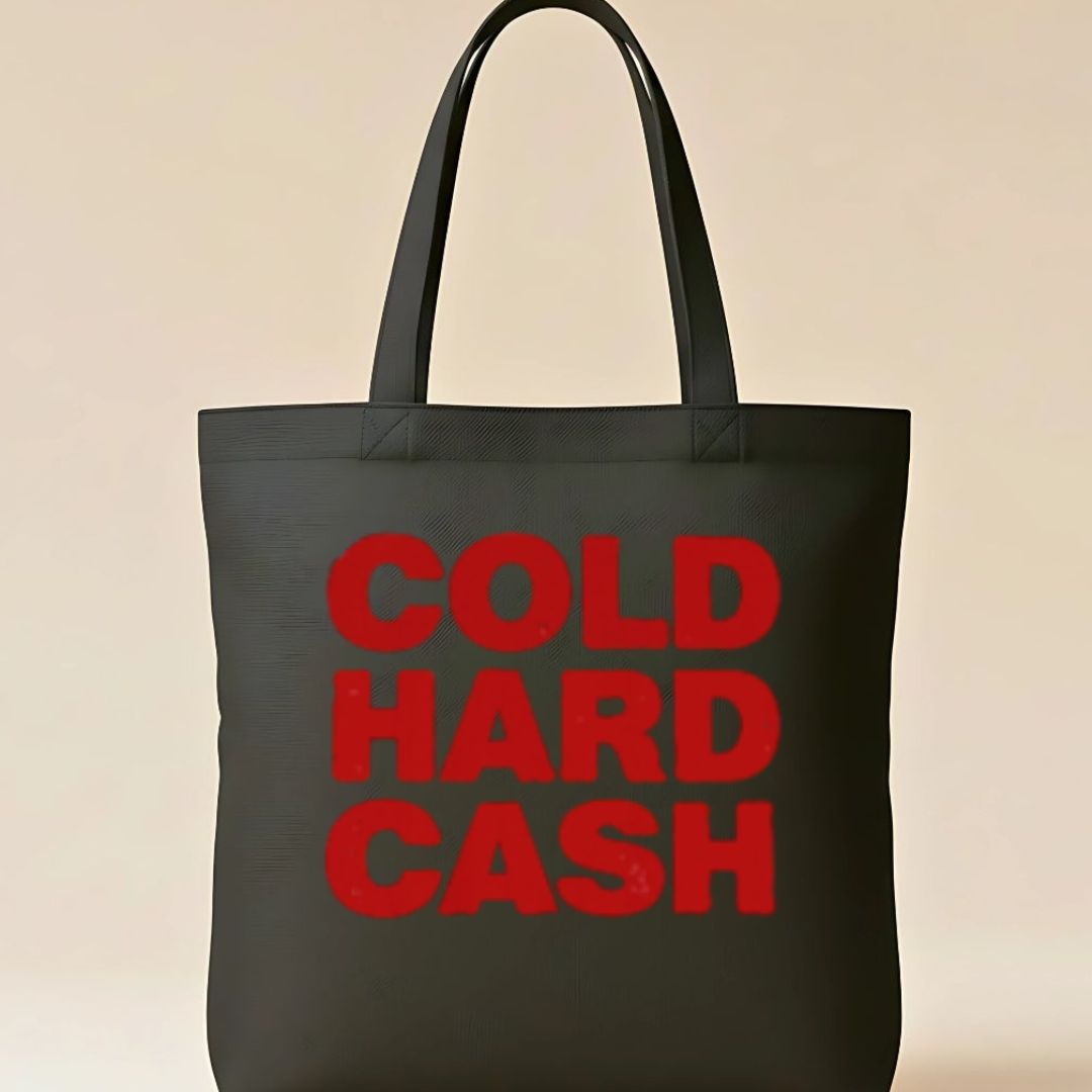 "Cold Hard Cash" Funny Money Hustle Tote Bag
