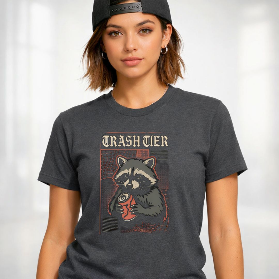 Crash Tier Raccoon Lover Tee — Raccoon Graphic T-Shirt for Animal Fans