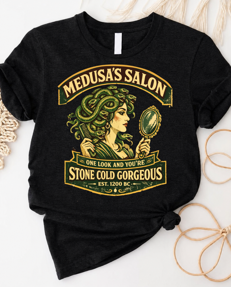Medusa's Salon 'Stone Cold Gorgeous' T-Shirt
