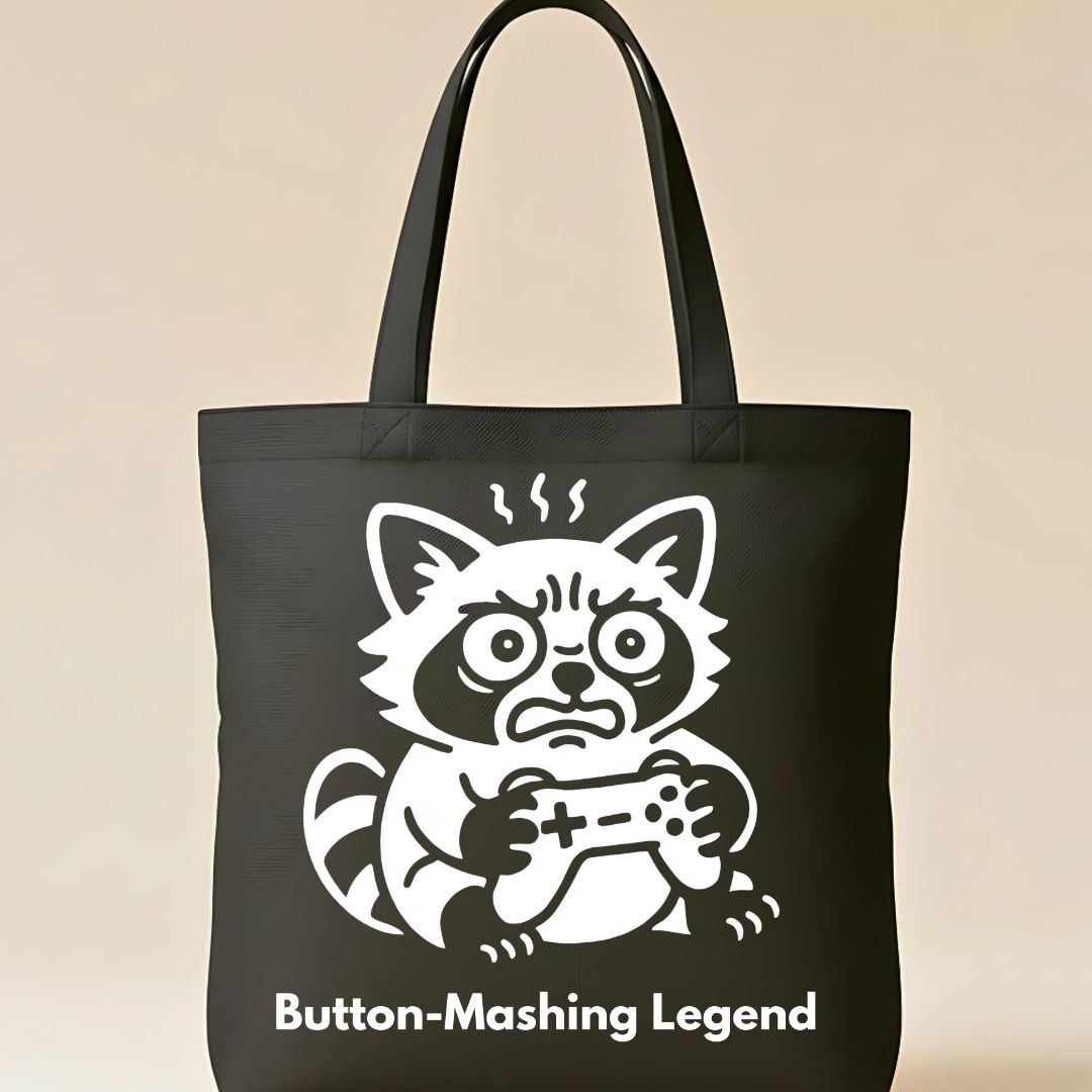 Button Mashing Legend Retro Gamer Tote Bag