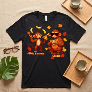 Go Bananas Fun Tropical Graphic T-Shirt