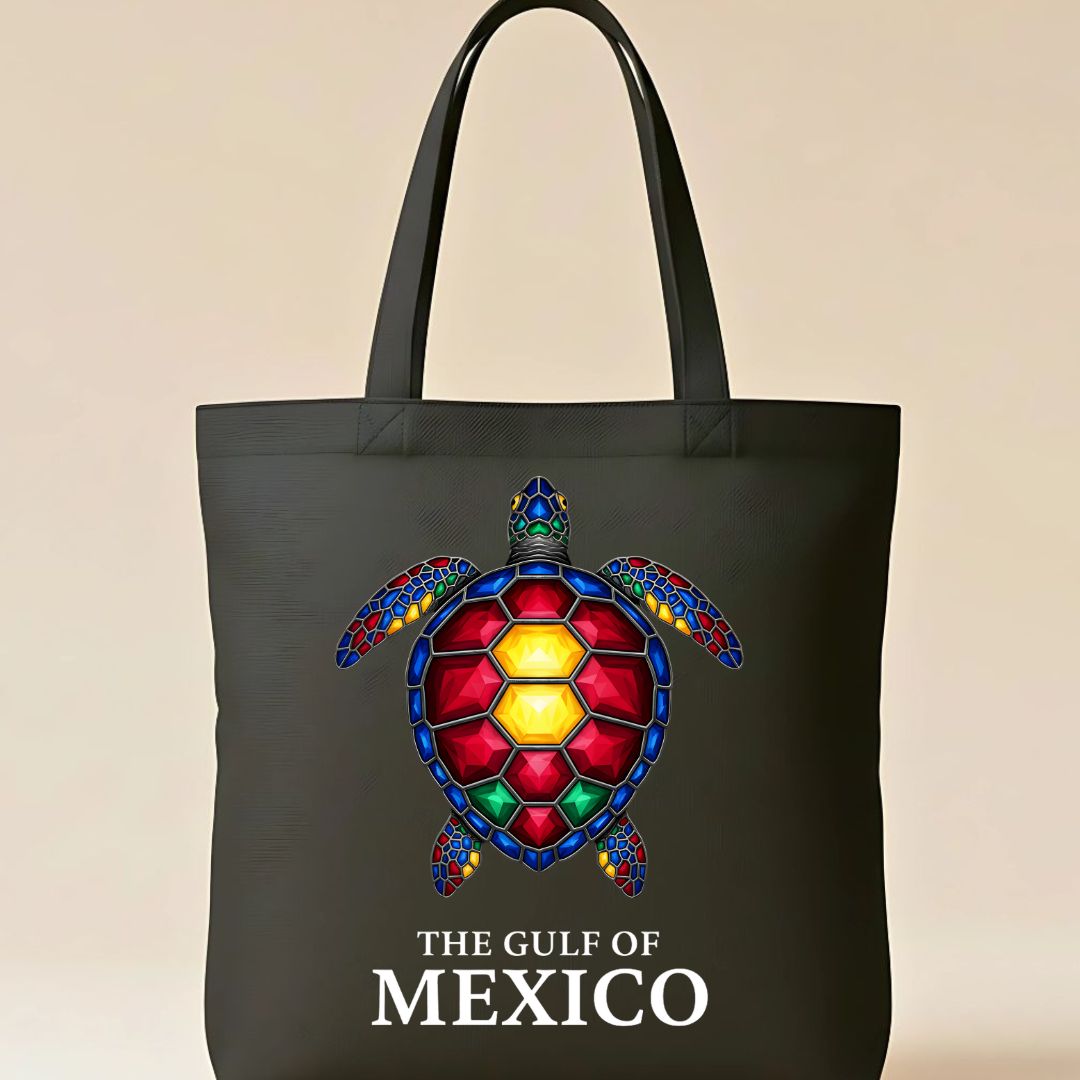Lets Make American Mexico Again Turtle Cotton Canvas Tote Bag