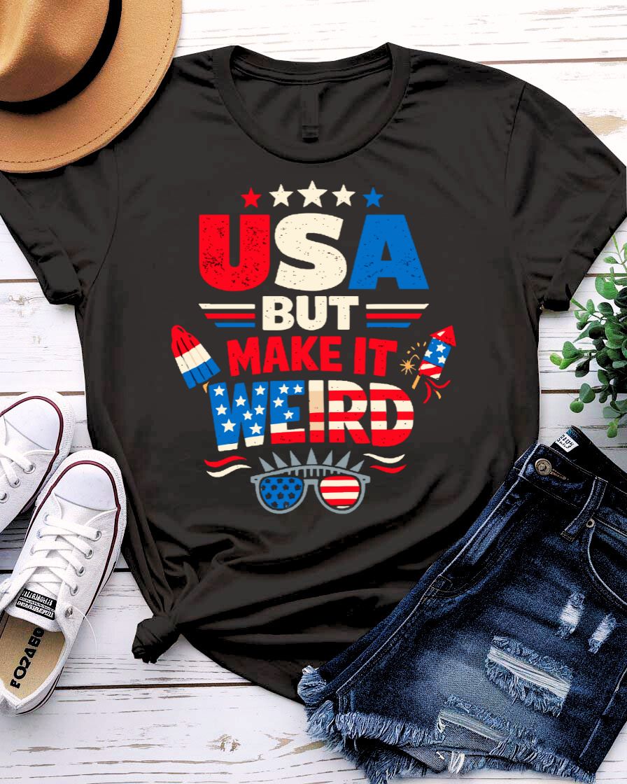 4th of July Funny Graphic T-Shirt by Memez Store