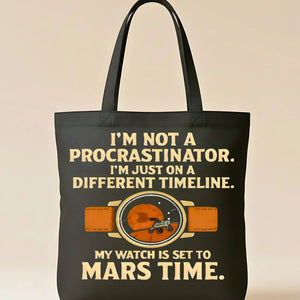 "Mars Time" Tote Bag for Space and Astronomy Lovers
