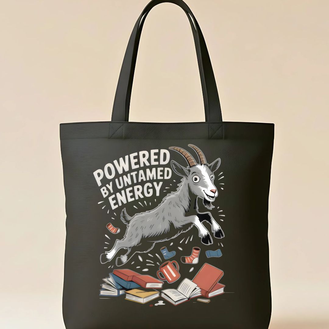 "You're the GOAT!" Funny Goat Pun Tote Bag