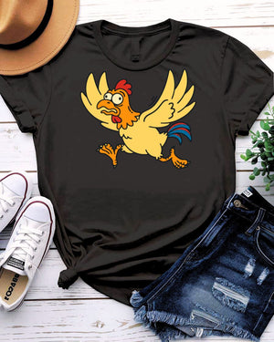 Confused Chicken Graphic T-Shirt