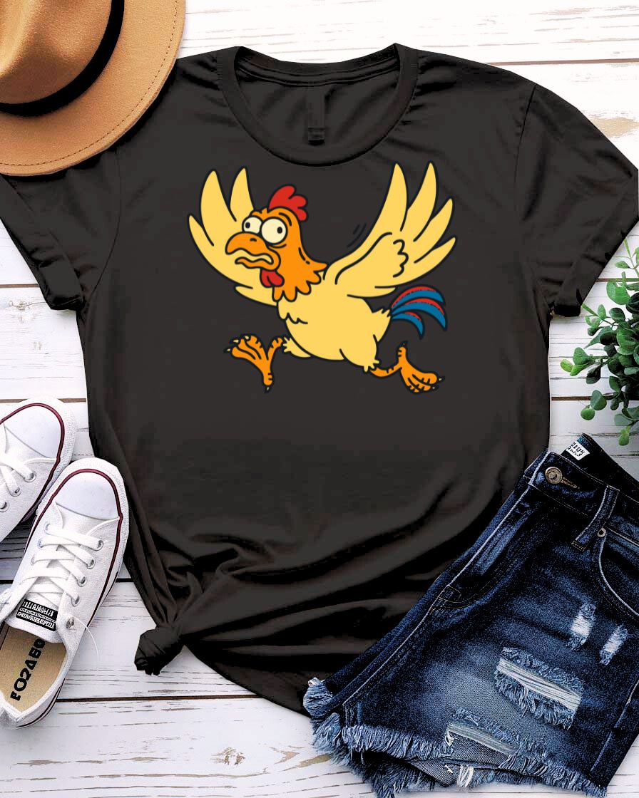 Confused Chicken Graphic T-Shirt