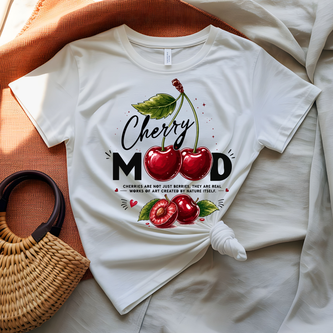 Cherry Mood T-Shirt — Retro Cherry Graphic Tee