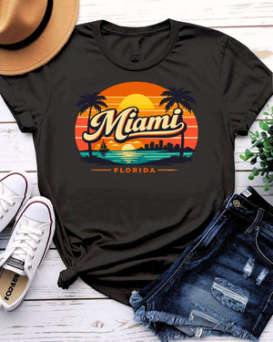 Retro Miami Graphic T-Shirt