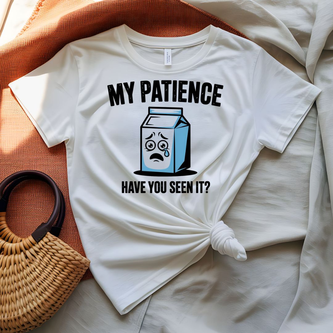 My Patience Inspirational Quote T-Shirt - Minimalist Mindfulness Tee