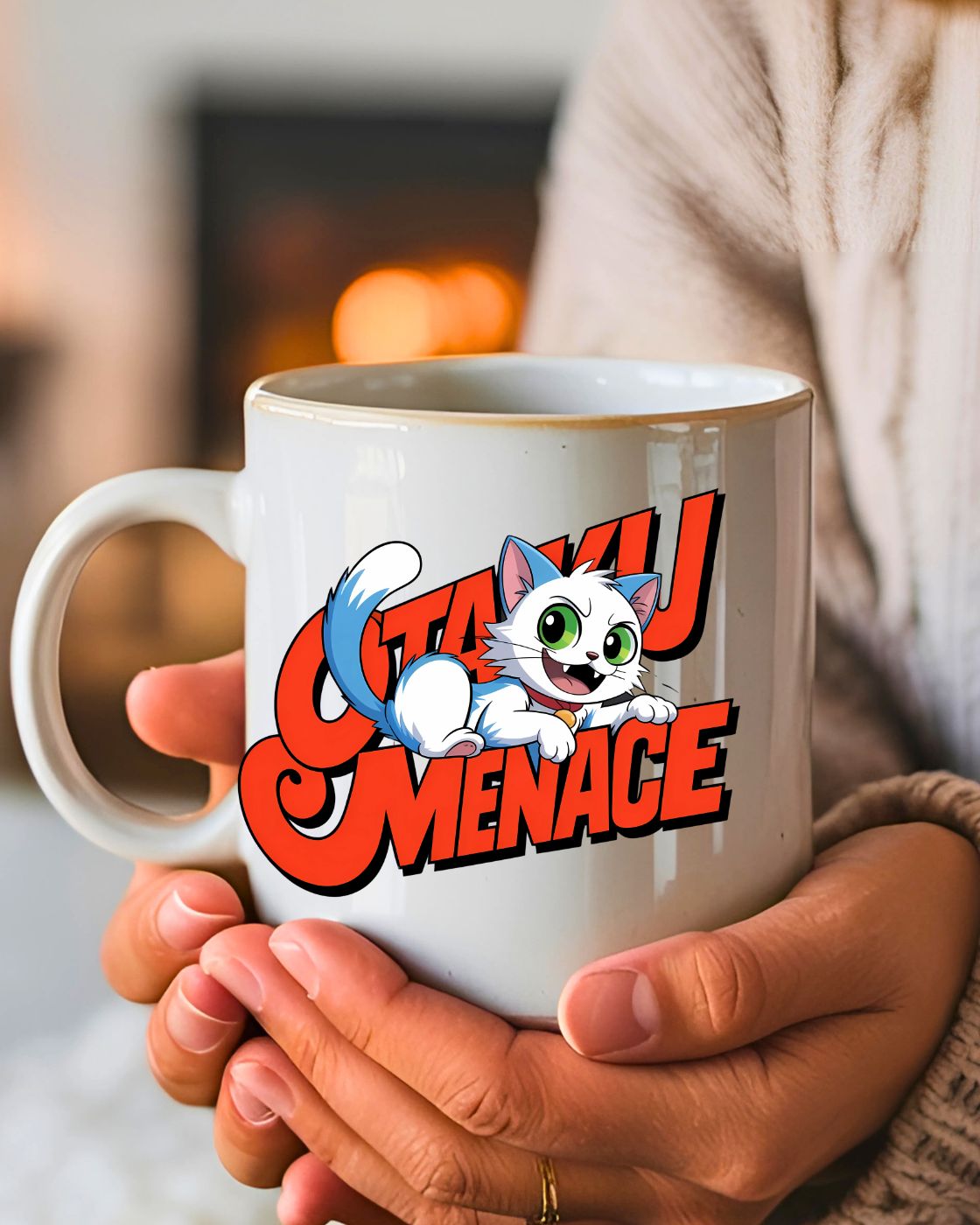 “11oz &amp; 15oz Japanese Cat Meme Mug by Memez Store”
