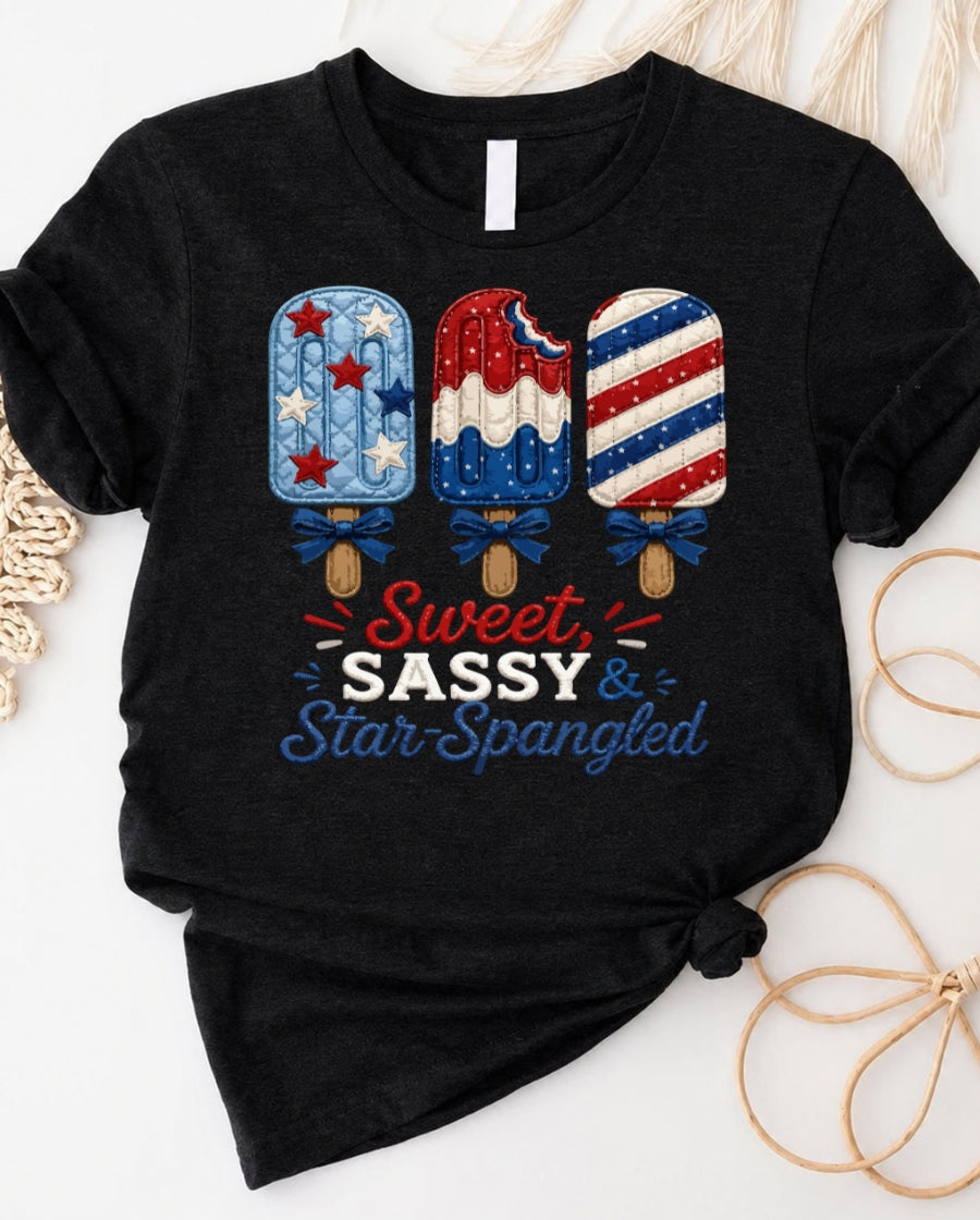 Sweet and Sassy 4 July  T‑Shirt