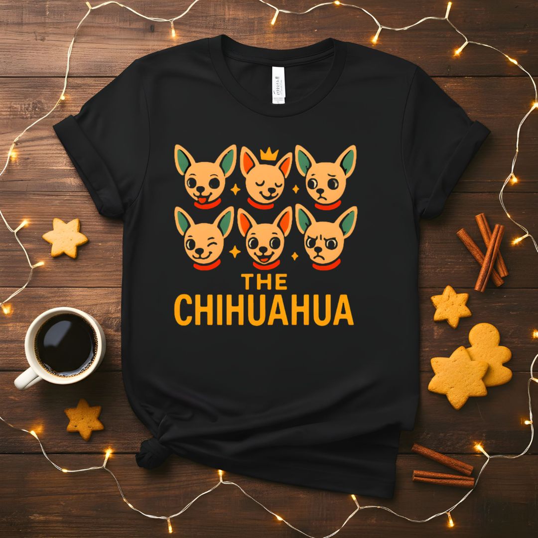 Anxious Chihuahua Meme "I'm a Fraidy Cat" Funny T-Shirt