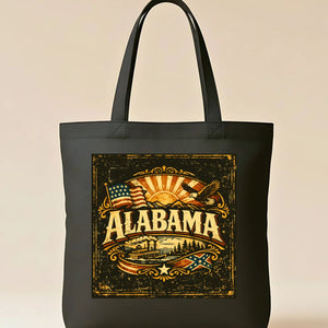 Alabama State Outline Tote Bag