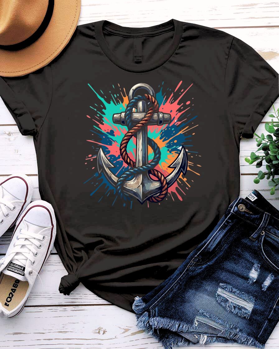 Nautical Anchor Design   Tee