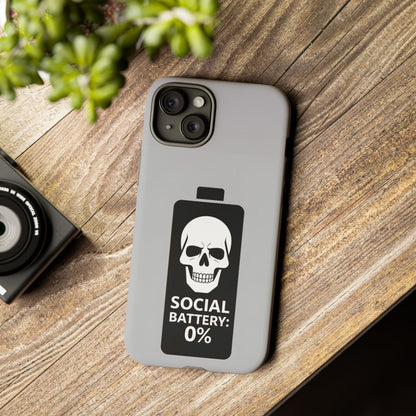Social Battery Zeero I Phone case by Memez Store