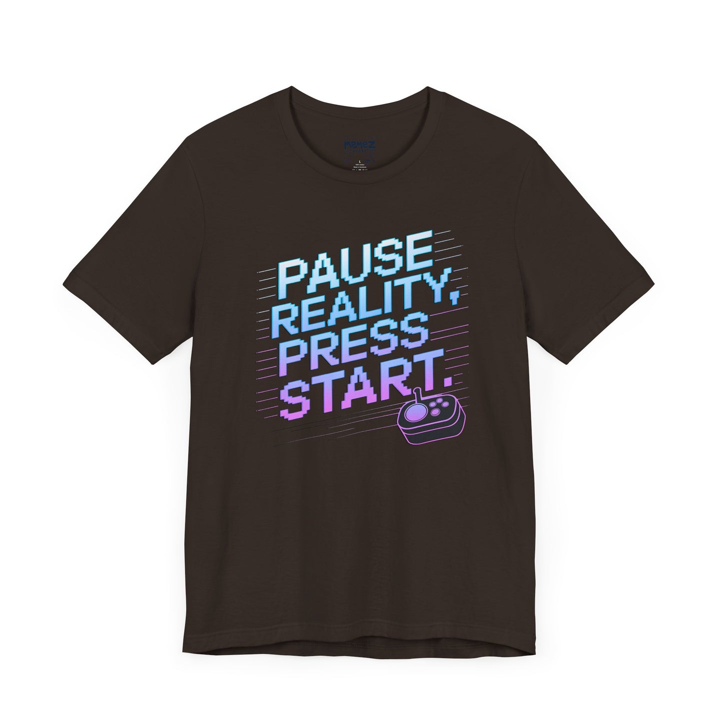 Gamer Pause Reality Press Tee - Unisex Jersey Short Sleeve