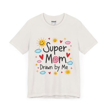 Hand Drawing SUper Mom Tee By Memez store