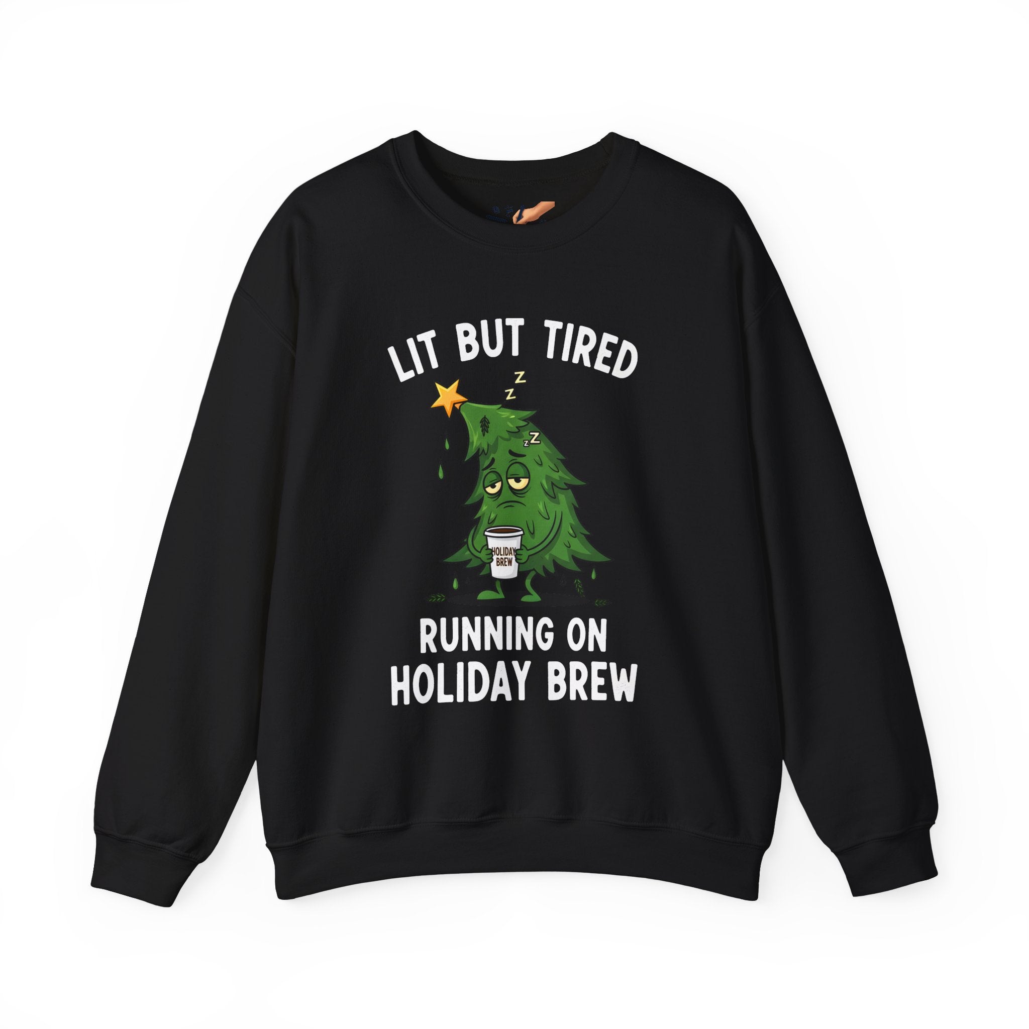 Lit but Tired  Chirstmas Sweatshirt