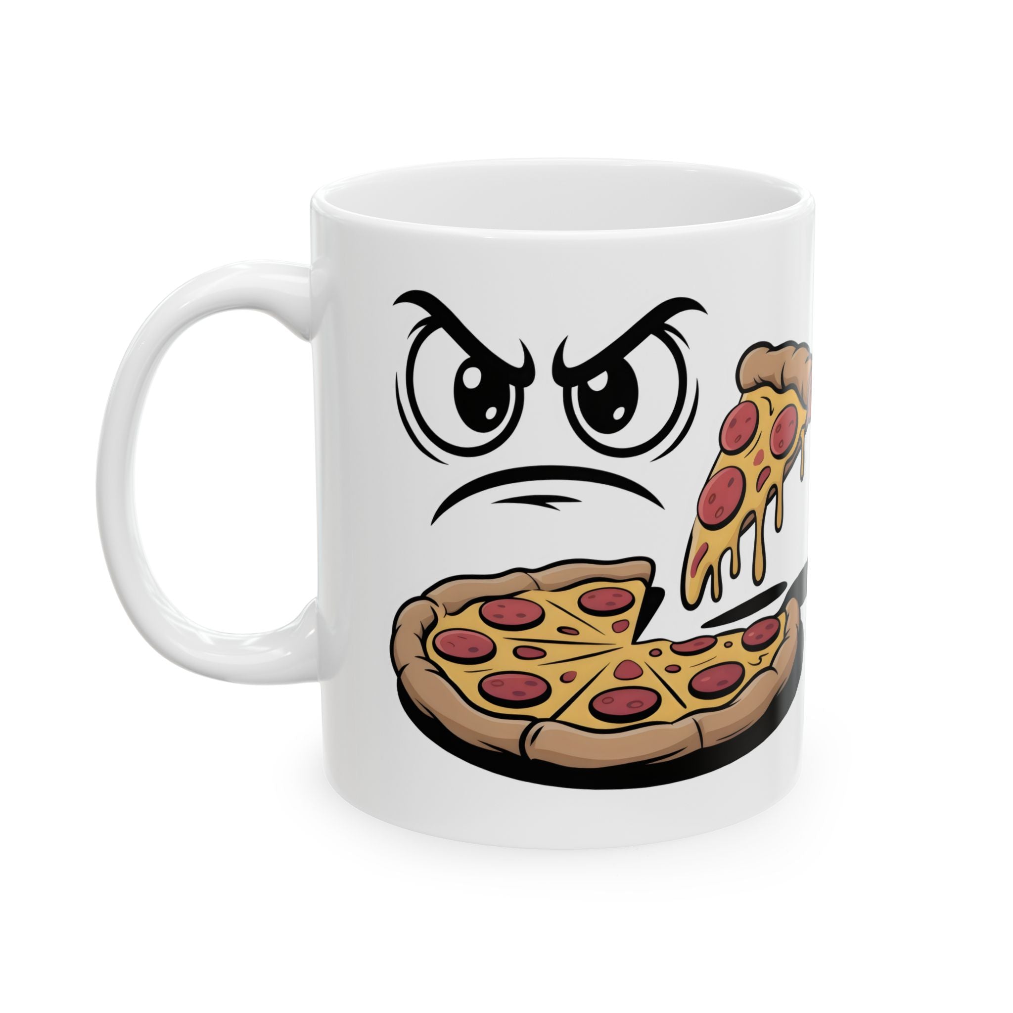 Eye on Last Slice of Pizza Mug by Memez store