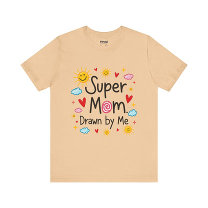 Hand Drawing SUper Mom Tee By Memez store