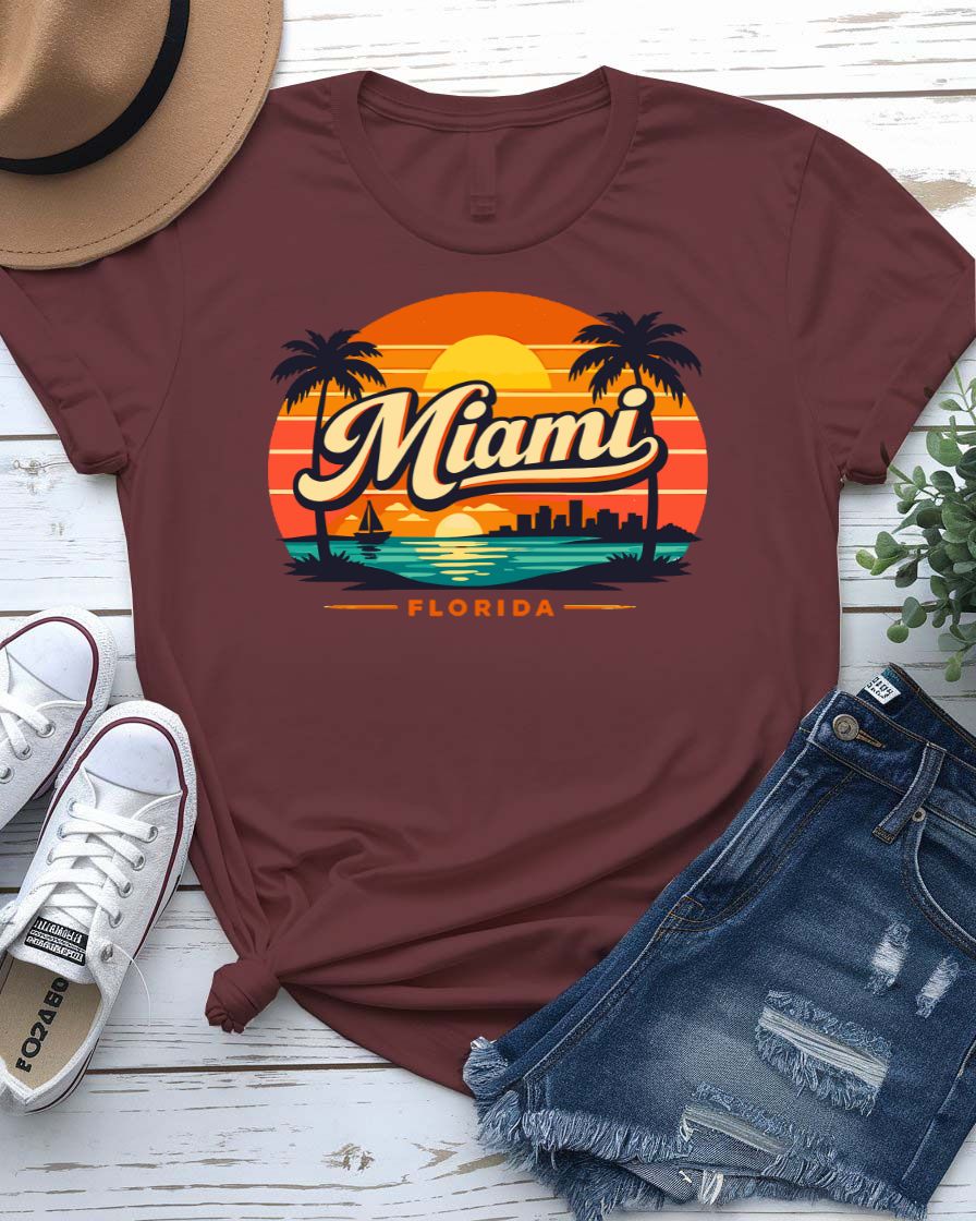 Retro Miami Graphic T-Shirt